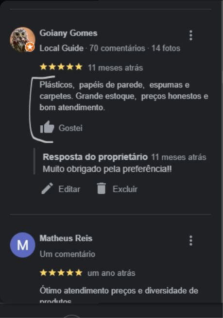 O que nossos clientes falam da gente